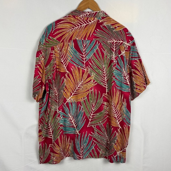 Saddlebred Mens Hawaiian Shirt  Button Up SzXL Short Sleeve Island Tropical USA - Picture 5 of 9